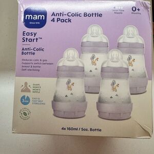 MAM Easy Start Anti-Colic Bottle 4 Pack - Purple